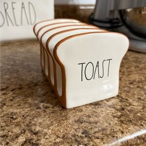 Rae Dunn Ceramic Toast Shaped Holder